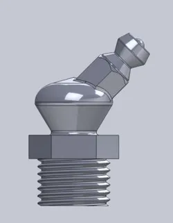 45 Deg 6mm Gease Nipple 12mm Socket