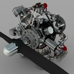 7 cylinder radial engine