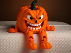 Articulated Pumpkin - Flexi Halloween Cute Friend