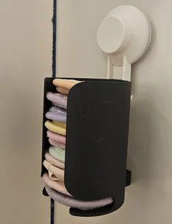 Cotton disks organiser based on Ikea Tisken suction cup
