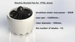 Electric Ducted Fan for  VTOL drone
