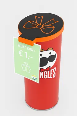 Gift Lid for Pringles Can with Gift Card Clip | Perfect for Custom Presents