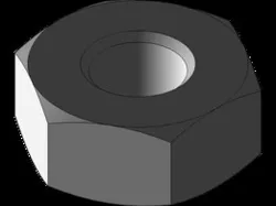 Hexagonal nut (parametric) - Écrou hexagonal (paramétrique)