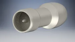 Low bypass Jet-engine