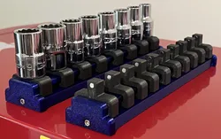 Magnetic Socket Holders And Rail For 1/2" 3/8" 1/4" Drive