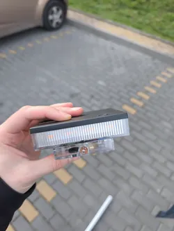 Mounting adapter for gate flashing lamp Proxima for concrete fence