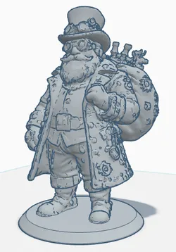 Santa Claus Steampunk Figur mit Hut