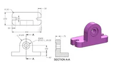 Solidworks tutorial Part Models Brake Shoe Geometric Shape Basic Features of Extrude and Extrude Cut
