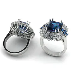 813 Ring 3D Print Model in Rings 558646