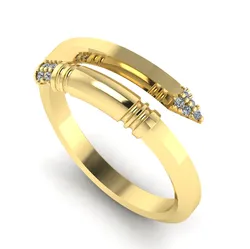 853 Ring nail 3D Print Model in Rings 558675