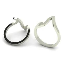 860 Ring 3D Print Model in Rings 558692