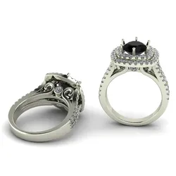 866 Ring 3D Print Model in Rings 558705