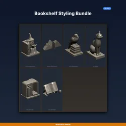 Bookshelf Styling Bundle - 6-Model 3D Printable Bundle