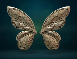 Butterfly Wings 3D Print Model in Sculpture 558324