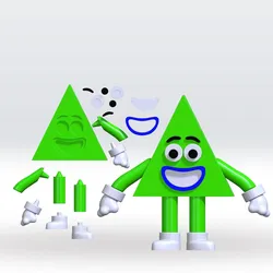 Characters & Creatures STL Descărcare - Save the shapes 2 Rectangle 3D Model STL MultiParts - FnFLab