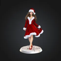 Christmas Woman Posing