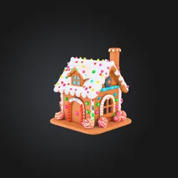 Cute Gingerbread House