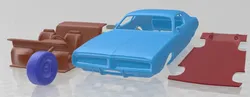 Dodge Charger 1972 Printable Car 3D Print Model in Automotive 559107