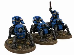 Escuadrón Grimdark Walk-Biker - 3 Jinetes de Ciencia Ficción Únicos - Modelo de impresión 3D gratuito