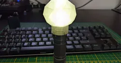 Flashlight icosphere diffuser