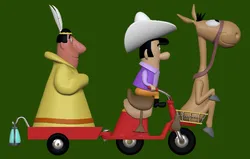 Flukey Luke El Vaquero Temerario 3D Print Model in Animals 558323