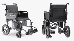 Folding Electric Wheelchair Rigged 3D model