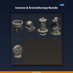 Incense & Aromatherapy Bundle - 5-Model 3D Printable Bundle