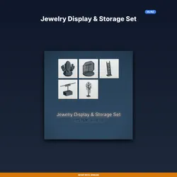 Jewelry Display & Storage Set - 5-Model 3D Printable Bundle