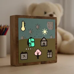 Kids Clock - ESP32 LED Symbols: Time, Events & Weather