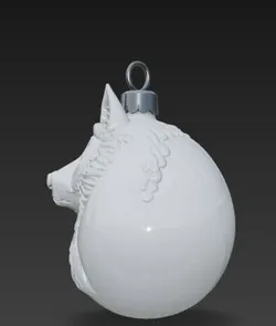 loup mal aime boule noel
