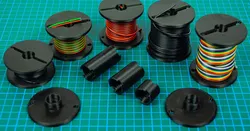 Modular Spool for Cables, Wires, Rope, String, Lace, etc.