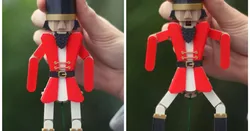 Pull-String Nut Cracker (print in place + assembly)
