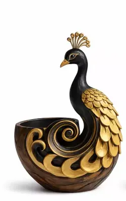 Royal Peacock Planter Bowl 3D model