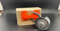Small locking bar for wooden boxes