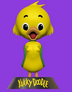 Yakky Doodle 3D Print Model in Animals 559283