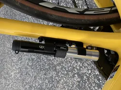Bike pump frame clip - straight mount (not offset)