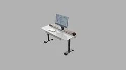 Computer Table with Hydraulic height adjust