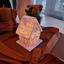 Gingerbread House Tealight/LED Holder