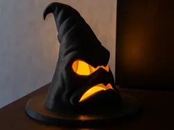 Grumpy Halloween Witch Hat - Tealight LED