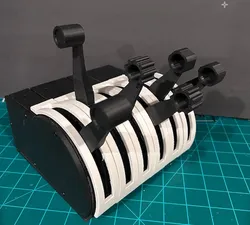 Honeycomb Bravo Inspired Modular HES Throttle Quadrant for Flight Simulation