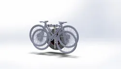 Overhead bike rack