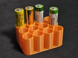 Parametric Battery Holder (Vase Mode, Fast Print)