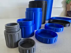 Parametric Easy-Thread Container + Lid Fusion 360