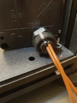Parametric TPU cable gland strain relief