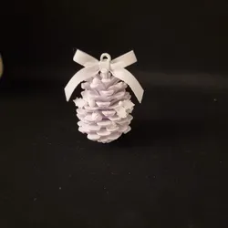 Pinecone christmas tree ornament
