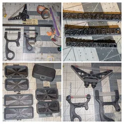 Sandpaper cutting templates for Curved Surface Sander and Bow Sanders