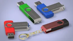USB Stick On A Key Chain