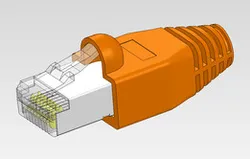 8P8C (RJ45) Shilded Plug with Protective Jacket