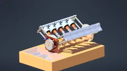 Computer controlled V10 Solenoid Engine