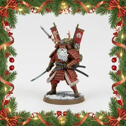 D&D Miniature: The Jolly Ronin (Santa Samurai)